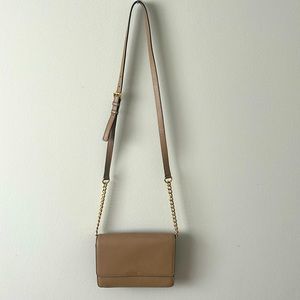 Michael Kors tan cross body bag